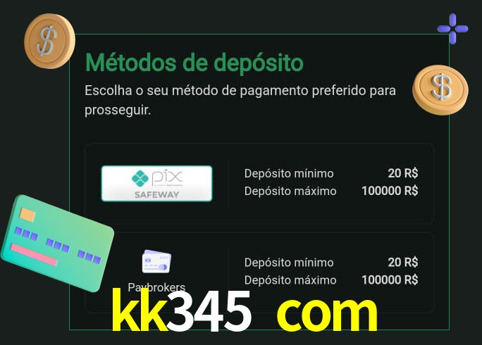 O cassino kk345 com oferece uma grande variedade de métodos de pagamento